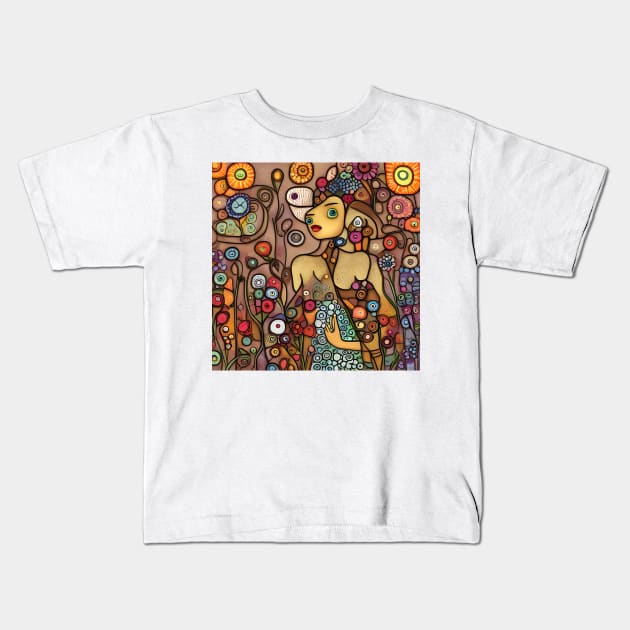 Field of Flowers Kids T-Shirt by Colin-Bentham